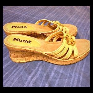 Slip-On Cork Wedge Heel